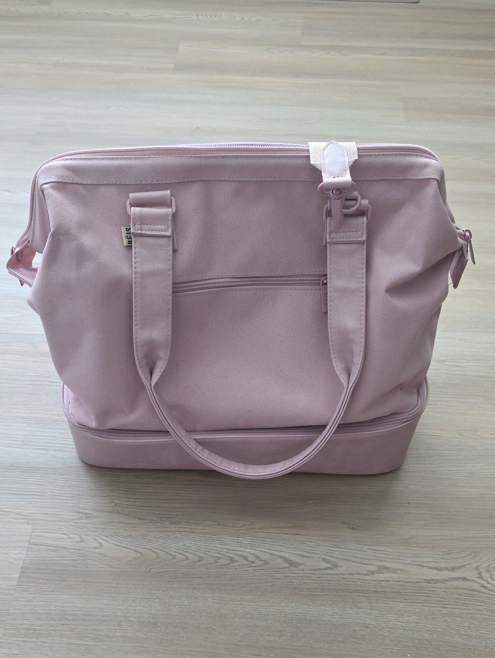 Pink BEIS Weekender Bag Lime New